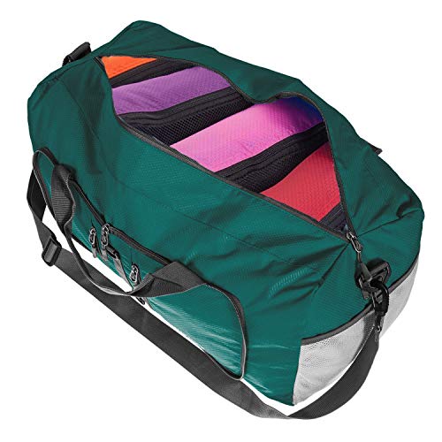 G4Free 22" Foldable Duffel Bag 40L Water Resistant Carry On Tote Bag Lightweight Packable Duffel Bag For Travel Overnight Weekender Bag For Men Women #TOP3