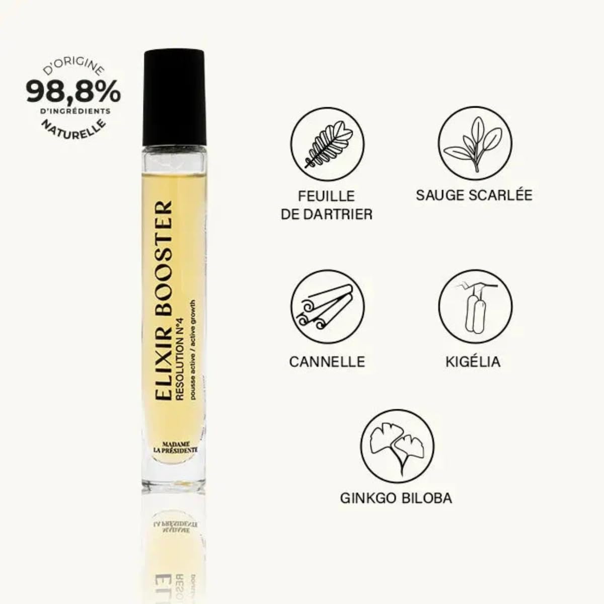MADAME LA PRÉSIDENTE Auflösung Nr. 4 Elixir Booster Roll-on gegen Haarausfall und Haarverdünnung