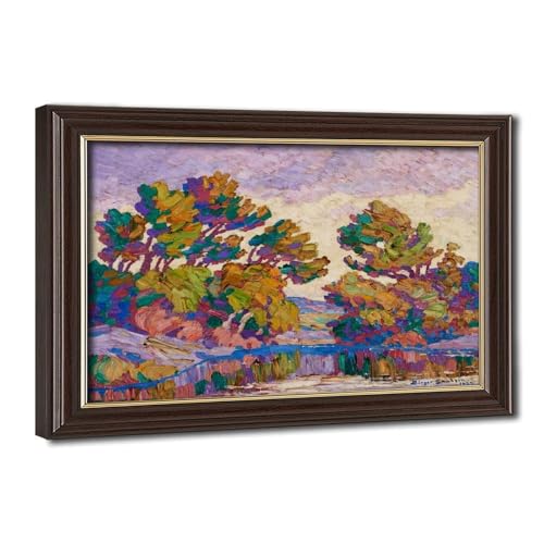 Impression sur toile d&eacute;coration murale haut de gamme Smoky River Birger Sandzen