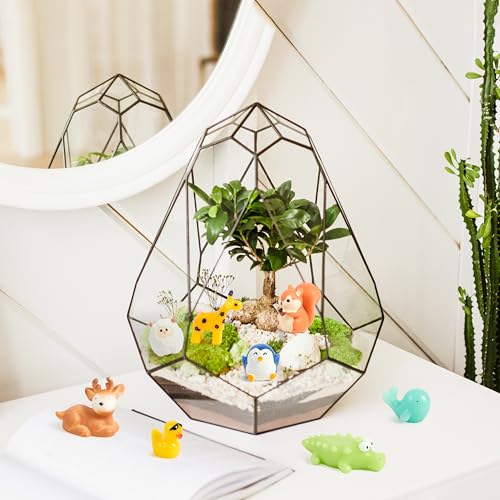 Image of JOYIN 50 Pcs Mini Resin Animals Figures, Mix Resin Animals Figurines for Fairy Garden Accessories, Dollhouse Decorations, Slime Charms for Crafts, DIY Miniature Scenes, Birthday School Party Favors