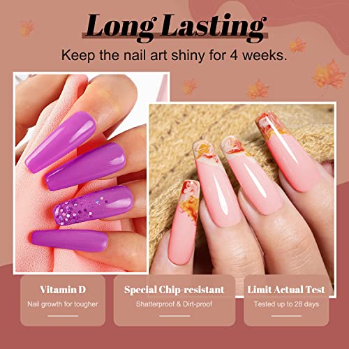 Lavender Violets 36 Colors Dip Powder Nail Kit Starter Fast Dry Dipping Powder Color Set White, Nude, Pink, Red, Blue, Fall And Winter Colors For French Dip Nails Manicure Pedicure M952 #TOP3