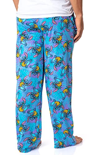 Disney Mens' Lilo & Stitch Character Pineapple Sleep Pajama Pants4