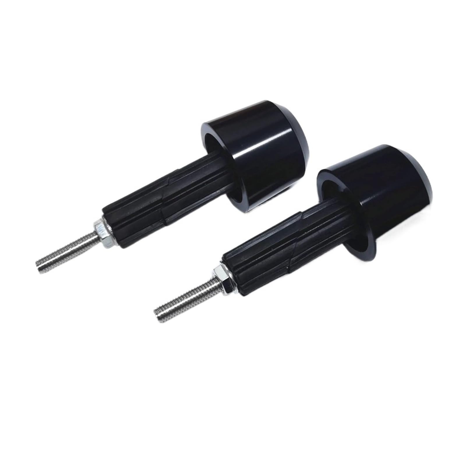 Contrapesos Manillar Tapones para Manillar De Motocicleta, Aleación De Aluminio CNC, Universales, 7/8'', Contrapesos para Manillar, Tapas para Puños De Manillar,(Black)