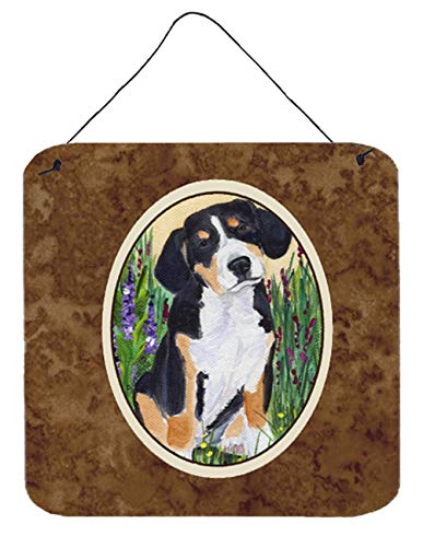 Caroline's Treasures SS8216DS66 Entlebucher Mountain Dog Wall or Door Hanging Prints Aluminum Metal Sign Kitchen Wall Bar Bathroom Plaque Home Decor, 6x6, Multicolor