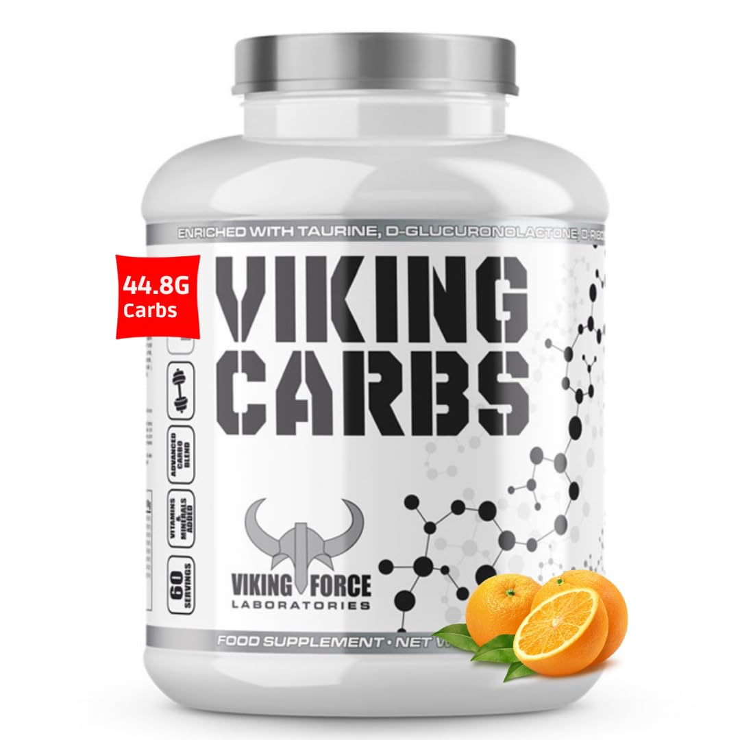 Carbs- Orange Flavour special blend of carbohydrates, 3000g, 60 servings, Muscle Gainer Enriched with taurine, D-glucuronolactone, D-ribose