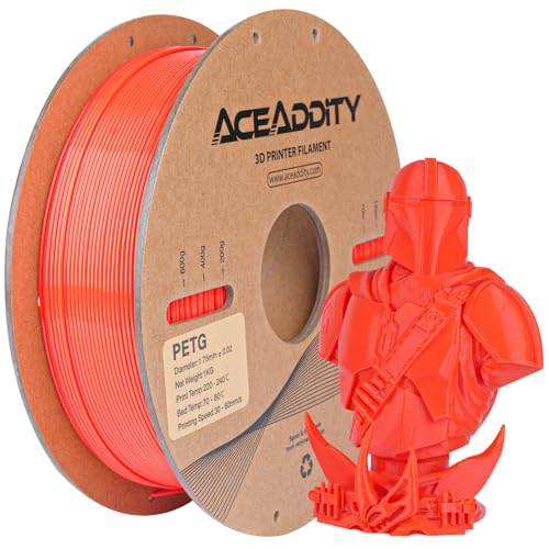 Aceaddity PETG Filament 1.75mm, Strong PETG 3D Printing Filament, Compatible with Most...