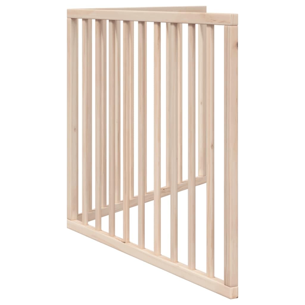 vidaXL Cancelletto per cani pieghevole 2 pannelli 160 cm in legno di pioppo