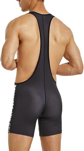 Miniatura 5 de Gymskop Enterizo deportivo sin mangas para hombre de lucha libre atlética para apoyos ajustados
