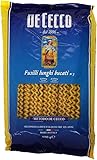 de cecco fusilli lunghi bucati  10x Pasta De Cecco 100% Italienisch Fusilli Lunghi Bucati n. 5 Nudeln 500g