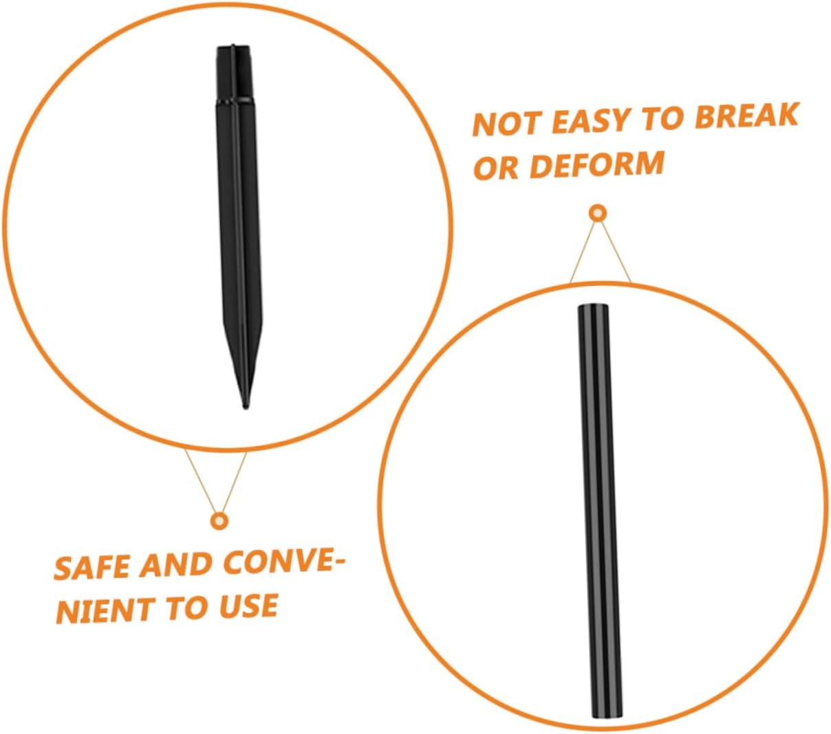 BESPORTBLE 1set Solar Light Stake Replacement Spike Extension Tube for Outdoor Garden Lamp Solar Light Parts for Lawn Pathway and Landscaping Needs