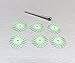 3m 1 Micron Polishing Radial Bristle Disc Light Green 3/4