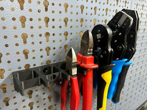 Zange Wandhalterung für 7 Zangen für Küpper Lochwand und Eurolochung 45 mm Eurolochwand und Güde und ADB Lochwand Zubehör Systemhalter (Groß 28 mm)