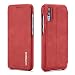 Produktbild QLTYPRI Huawei P20 Hülle, Premium PU Leder Handyhülle Ultra Dünne Ledertasche Magnetverschluss Standfunktion & Kartenfach Wallet Case Flip Schutzhülle für Huawei P20 - Rot