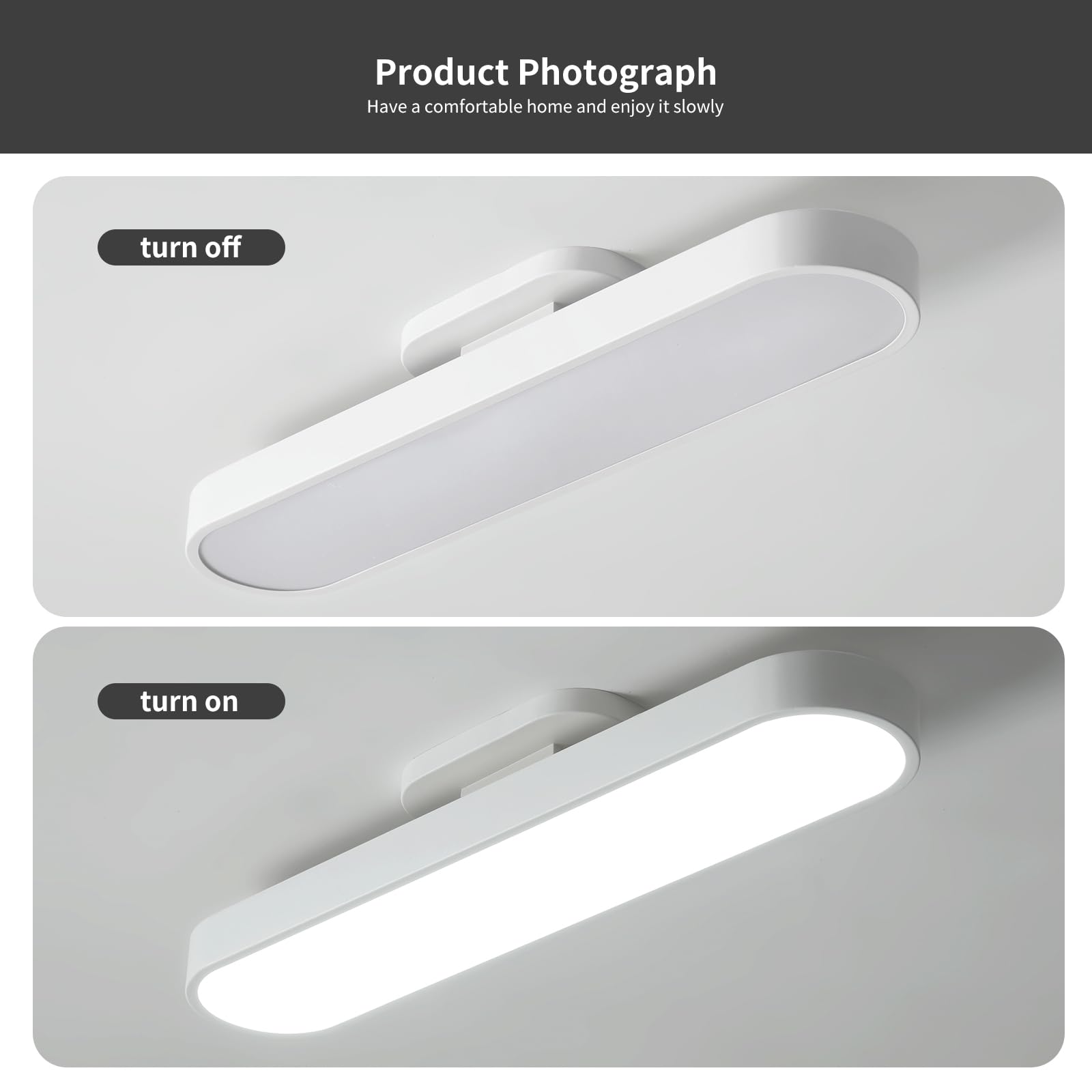 Oninio Lampadario da Soggiorno 70cm Dimmerabile Lampada da Soffitto con Telecomando Plafoniera led Soffitto in Acrilico Plafoniera Soffitto per Soggiorno Cucina Sala da pranzo Camera da letto