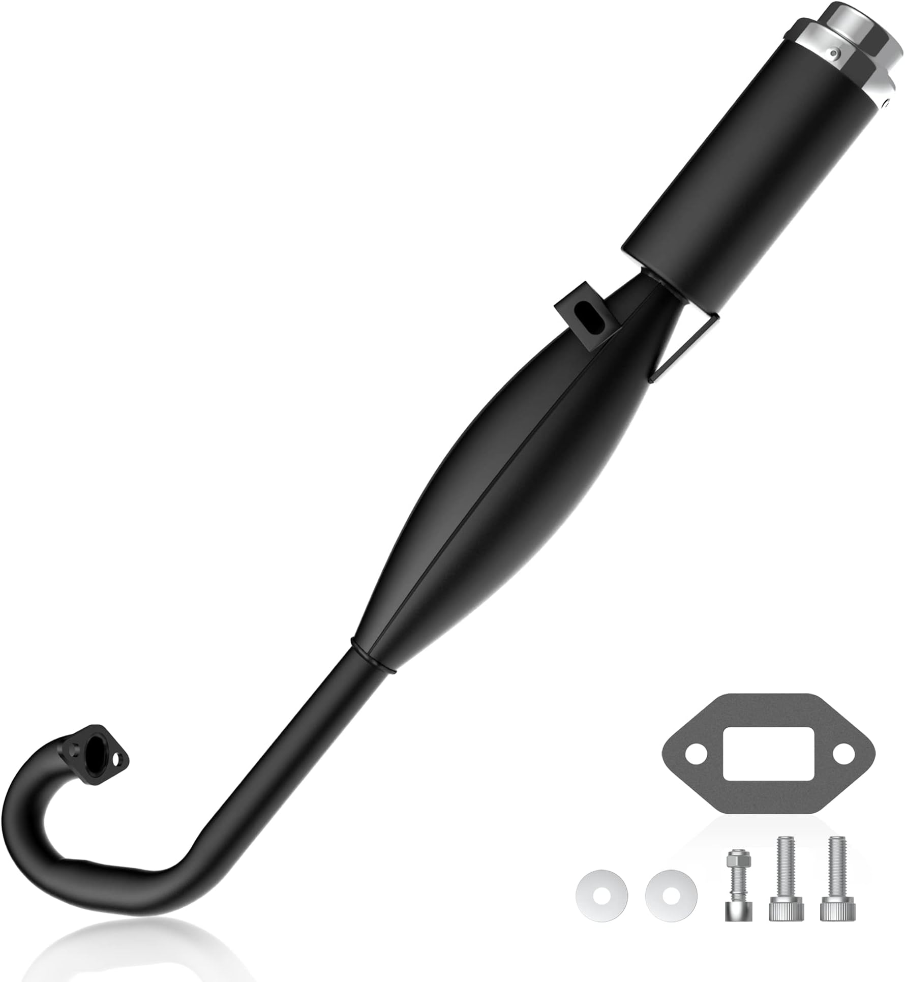 47cc 49cc 2 Stroke Engine Pocket Bike Mini Quad Exhaust Pipe Muffler with Expansion Chamber
