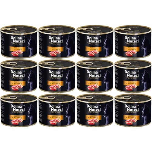 Produktbild von Dolina Noteci Premium Nassfutter für Katzen Reich an Ente - 12 x 185 g