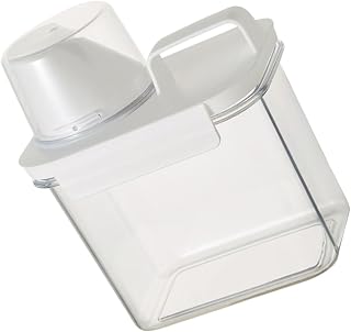 4pcs Washing Grain Dispenser Laundry Container Plastic Bucket with Lid Container Clothing Storage Box Refillable Sub Container Refillable Dispenser Jar Soap