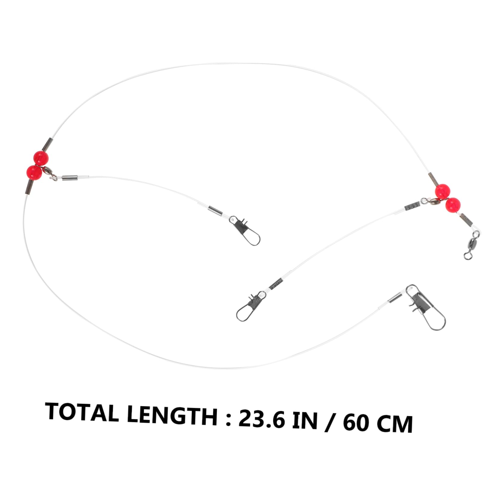 Anneome Practical Saltwater Fishing Leaders 12pcs Lure Leader Wire Swivels Saltwater Tackle Rig Swivels Snap for Biteresistant Fishing