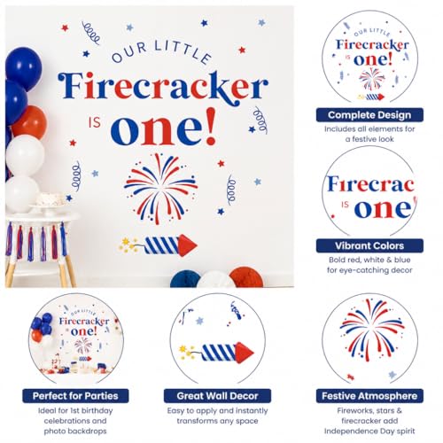 Decoración Vinilo Little Firecracker Patriótico Rollo miniatura 5