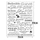 Silikon Stempel Sprüche Deutsch Klare Stempel Dankeschön Glückwunsch Stempelmotive Lieblingsmensch Clear Stamps zum Kartenbasteln DIY Scrapbooking Grußkarte Fotoalbum Geschenkanhänger