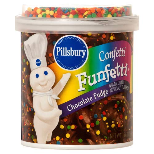 Pillsbury Chocolate Fudge Funfetti Frosting 15.6 oz (Pack