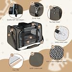 X-ZONE PET Airline Approved Pet Carriers,Soft Sided Collapsible Pet Travel Carrier for Medium Cats and Puppy