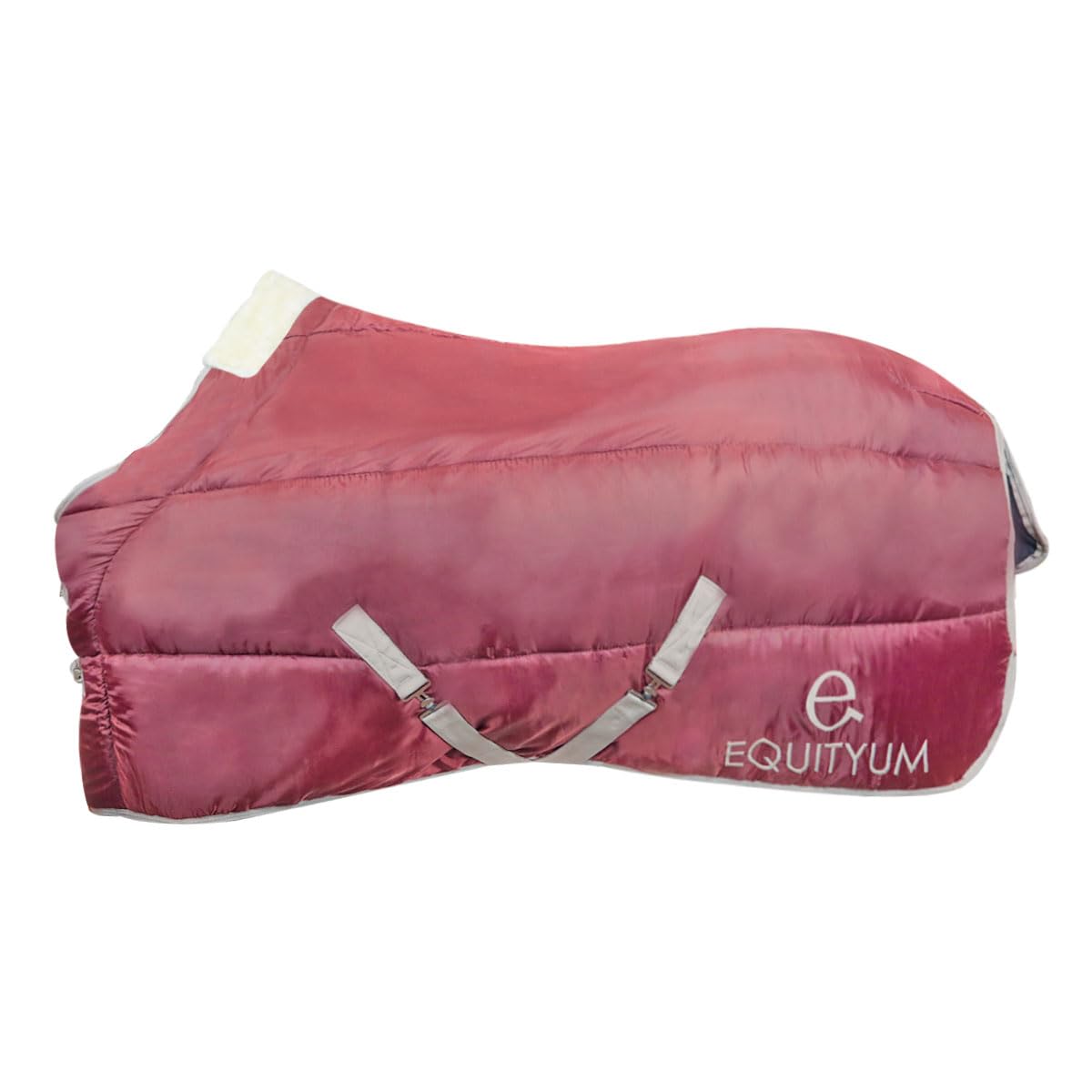 "Coperta Box Equityum Iris 150gr • 420D, Coperta di Ottima Fattura, Utile per Proteggere il Cavallo dagli Sbalzi di Temperatura (120 cm, Blu) (135 cm, Blu) (145 cm, Bordeaux)