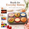 RAINFLOW 36 PCS Silicone Cupcake Baking Cups - Reusable Silicone Muffin Cups, Non-Stick Muffin Liners, Multicolor Cupcake Liners Holder for Parties, Halloween, Christmas, Birthday, Easter, #2