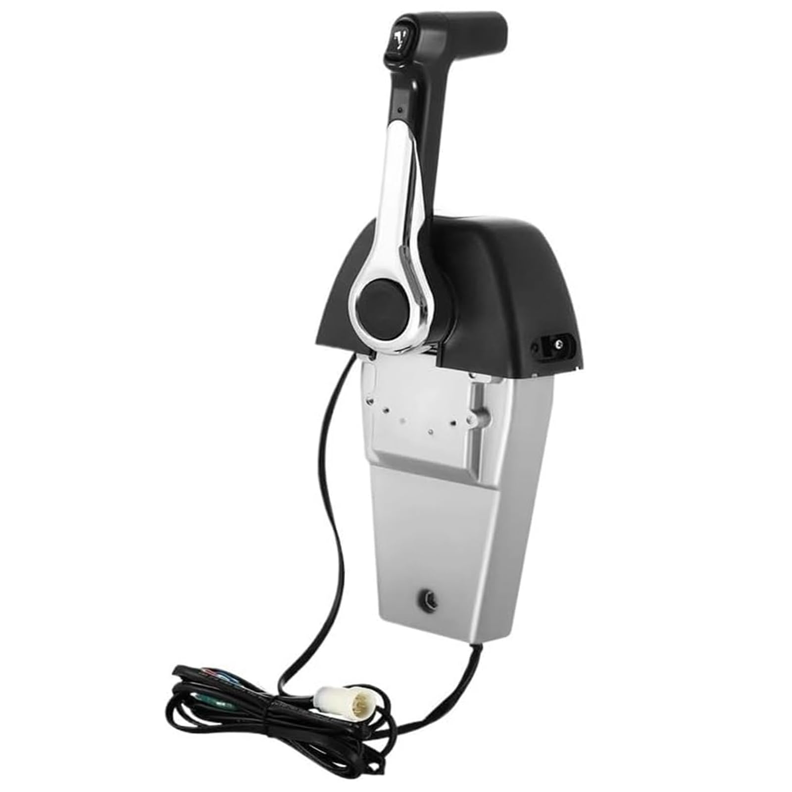 Wo Lai Gou Marine Outboard Throttle Controller, Top Mount Vertical Single Type With Trim And Lift Switches, Fits 704 Single Console Boat Engine Binnacle, Part Number 704-48205-p1
