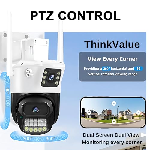 6Mp FHD+ 4G SIM Based cctv camera 360 PTZ Outdoor Indoor dual lens dual view Security Camera, Water Proof, 2 Way Talk, Cloud Storage, Ai Motion Detect,SD Card , cctv for home, Color Night Vision 4 51tp7M0PRoL