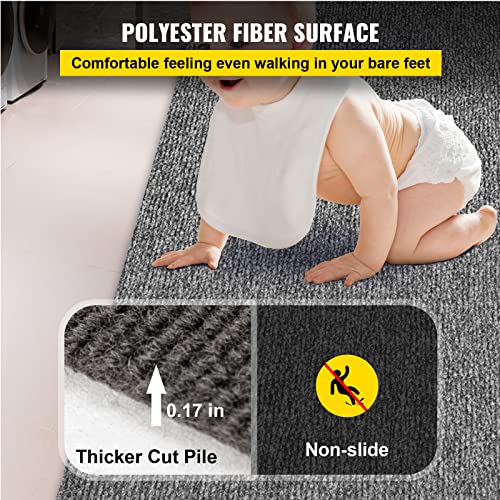 Happybuy Gray Marine Carpet 6 Ft X 13.1 Ft Boat Carpet Rugs Indoor Outdoor Rugs For Patio Deck Anti-Slide Tpr Water-Proof Back Cut Outdoor Marine Carpeting Easy Clean Outdoor Carpet Roll #TOP2