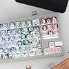 Gliging Shine Through PBT Keycaps - Side Print Dye-Sub OEM Profile 134keys Keycap Japanese Anime Keycaps Set for Cherry Mx Gateron Kailh Switch Mechanical Keyboard (Anime Keycap) - Image 5