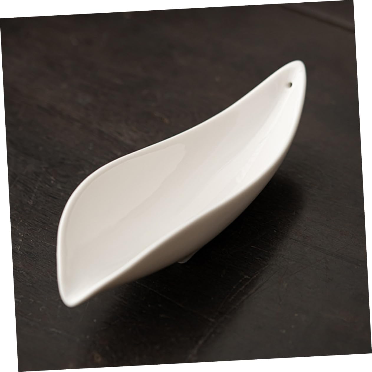 SOLUSTRE Chinese Ceramic Tea Scoop Small Reusable Teaspoon for Kung Fu Tea Smooth Design and Coffee Powder Essential Accessory