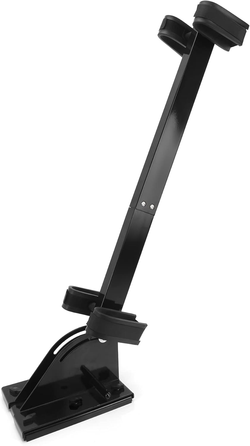 10L0L Universal Golf Cart Gun Holder 50 Degree Rotatable Compatible with Golf Cart Club Car EZGO UTV ATV Stand Up Gun Rack Gun Mount