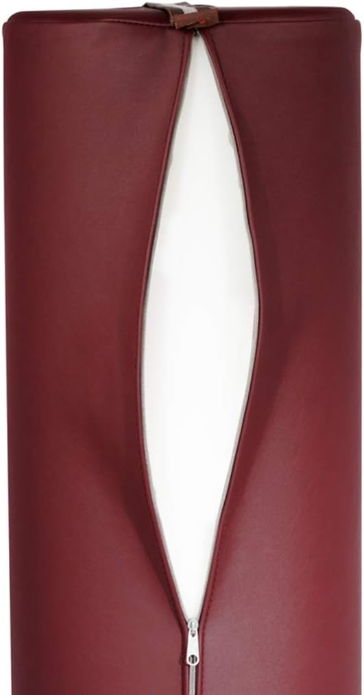 Master Massage Massage Bolster,Pillow Cushion, PU Upholstery, 100% Memory Foam, for Massage/Spa/Beauty/Tattoo/Back Pain Relief, (9" Round, Burgundy)