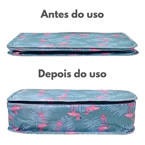 Necessaire de Viagem Impermeável Unissex c/ Divisórias - Organizador Prático p/ Maquiagem, Acessório