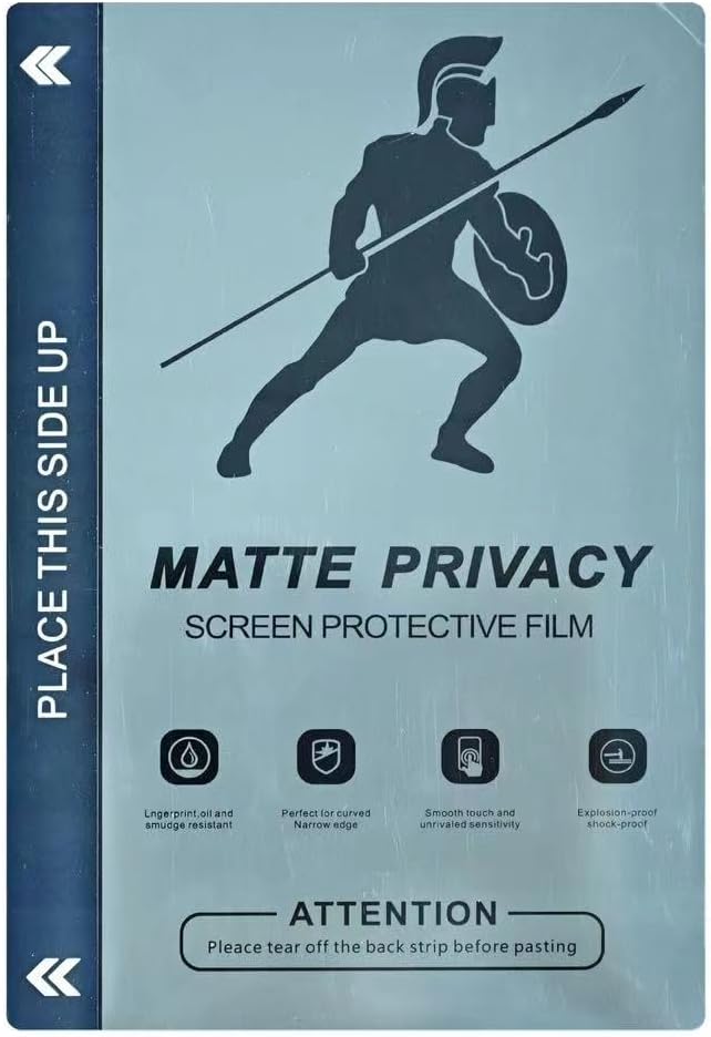 4 Layer 120mm X 180mm TPU HD Matte Privacy Flexible Hydrogel Film Straight Curved Screen Protector Cut Machine Mobile Phone Protective Film (Matte Privacy)