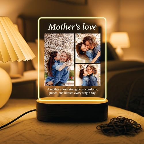 Amazingily Customized Photo LED Photo Frame for Couples | Personalized Anniversary & Valentine's Day Gift | Engraved Acrylic Picture Lamp with Names