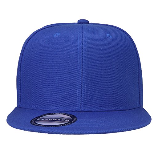 Image of Falari Wholesale 12 Pack Snapback Hat Cap Hip Hop Style Flat Bill Blank Solid Color Adjustable Size