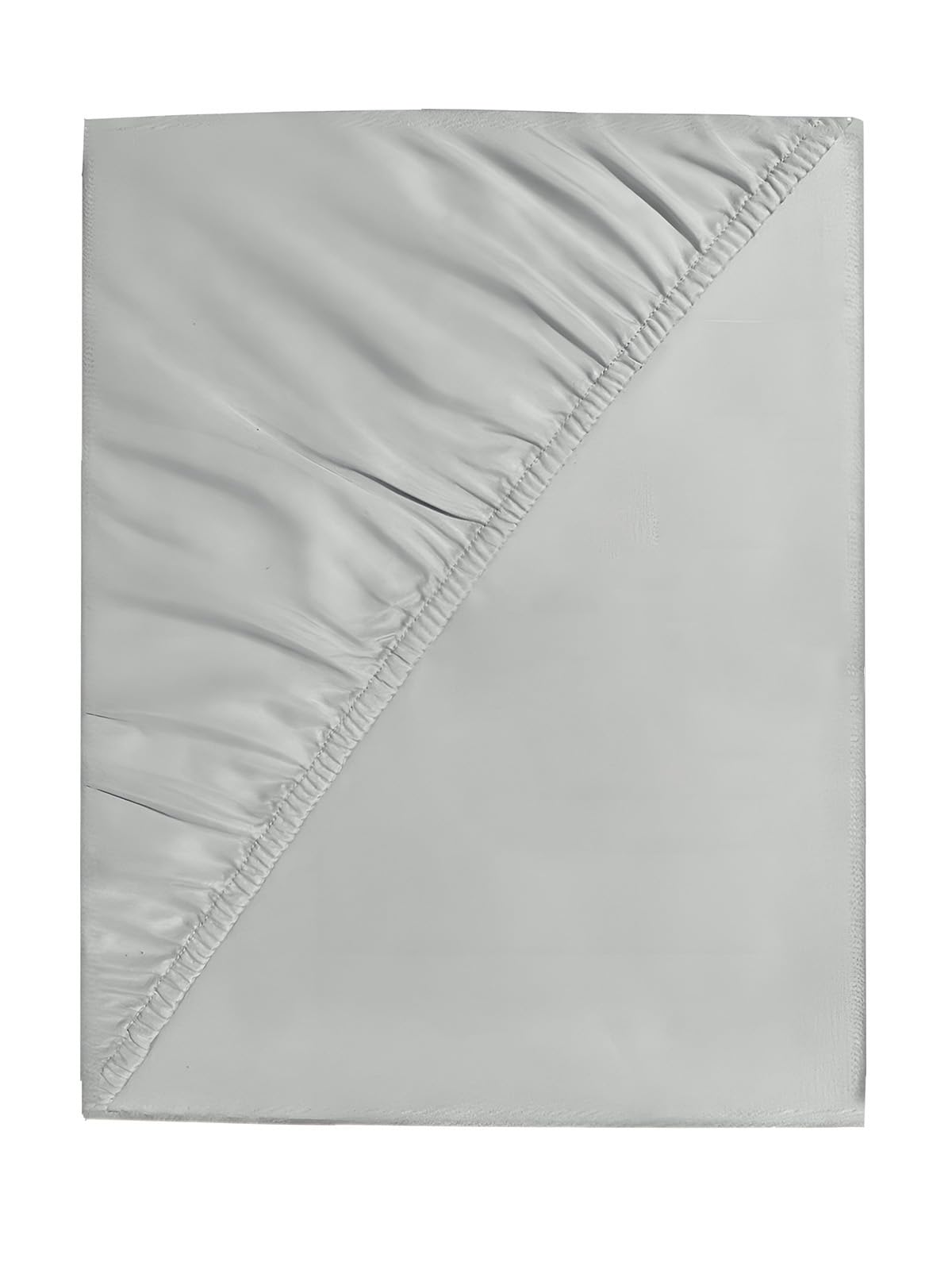Ev Dekor Double Fitted Sheet Grey, Silver | Grey 35cm Micro