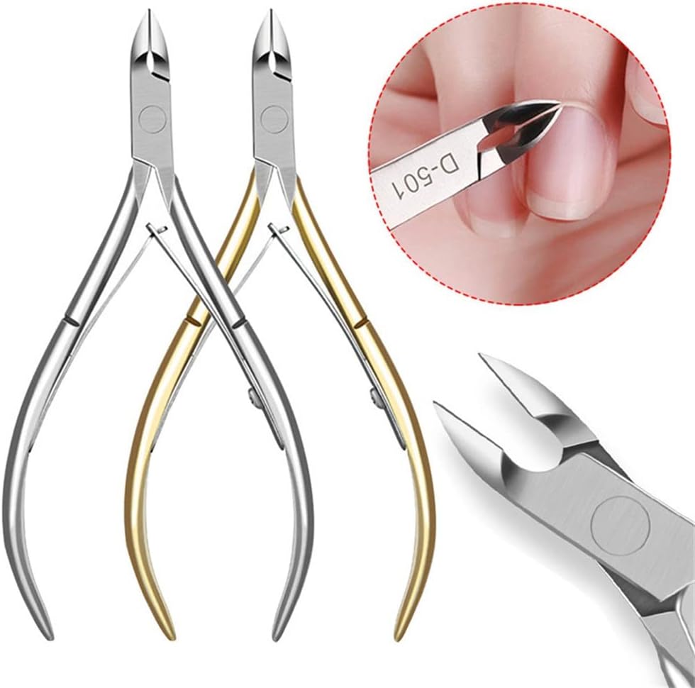 Stainless Steel Cuticle Nipper Professional Remover Scissors Finger Care Manicure Nail Clipper Tools