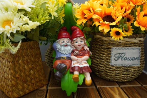 By Mark & Margot - Garden Gnomes Outdoor Statues Lawn Gnome Christmas Decorations - Beautiful Funny Handmade Gnome Garden Sculpture For Home Or Yard Pefect Garden Decor As Holiday Art Gnome Gifts. #TOP5