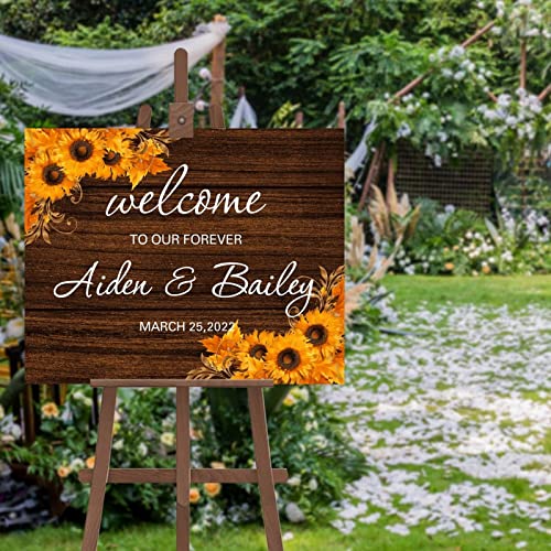 Panneau de mariage personnalisé pour accueillir et guider vos invités avec style