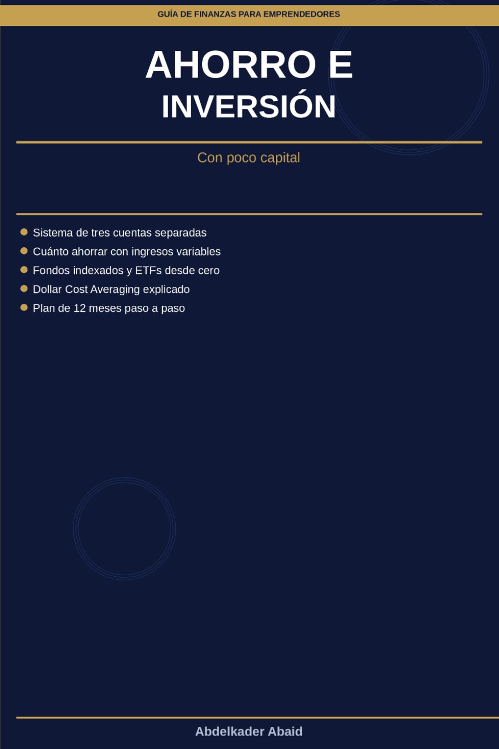 AHORRO E INVERSIÓN CON POCO CAPITAL