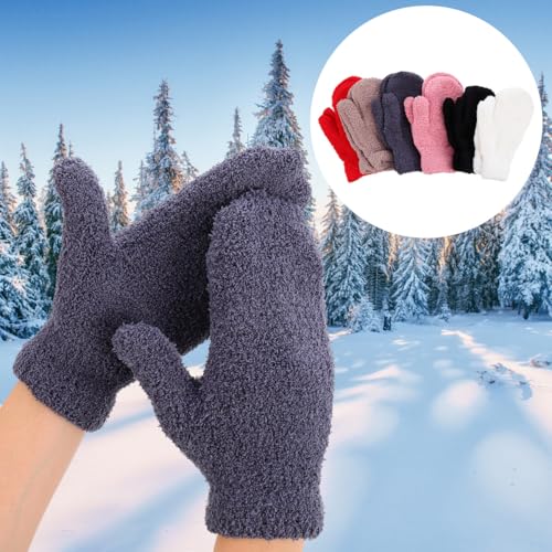 Guantes de forro polar OUNONA para hombre y mujer invierno pack 3