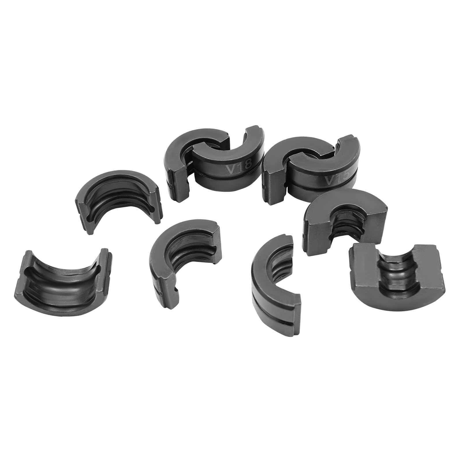 Crimpadora hidráulica 10T con 5 insertos de prensado, pinza de prensado | Crimpadora multicapa, prensa y multicapa, V12/15/18/22/28, Hydraulic Hose Crimper, aleación de aluminio