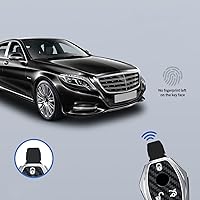 Vista 6 de Funda protectora de aleación de zinc para llavero de control remoto inteligente compatible con Mercedes Benz 2017-2021 Clase E 2018-2021 Clase S