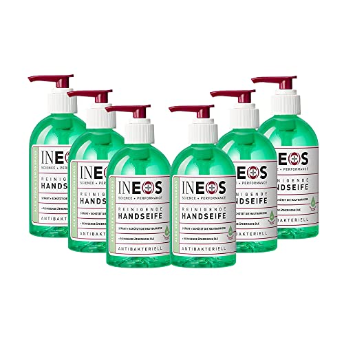 INEOS Antibakterielle & feuchtigkeitsspende Handseife mit Aloe Vera + Zitronengrass - 6 x 250ml Cover