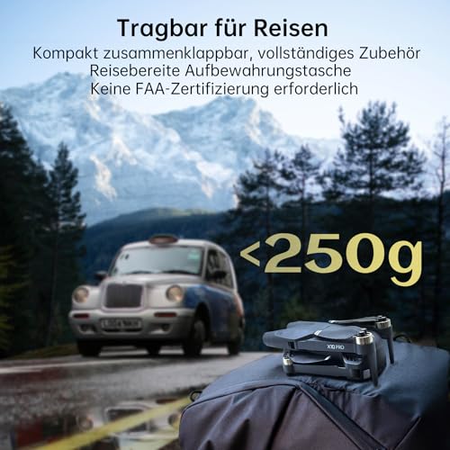 X10 PRO GPS-Drohne mit Kamera für Erwachsene 4K UHD, 90 Minuten Flugzeit, 1000 Meter Steuerreichweite, automatische Rückkehr, Folge-Modus, bürstenloser Motor, 5G RC-Quadcopter für Anfänger – Bild 6