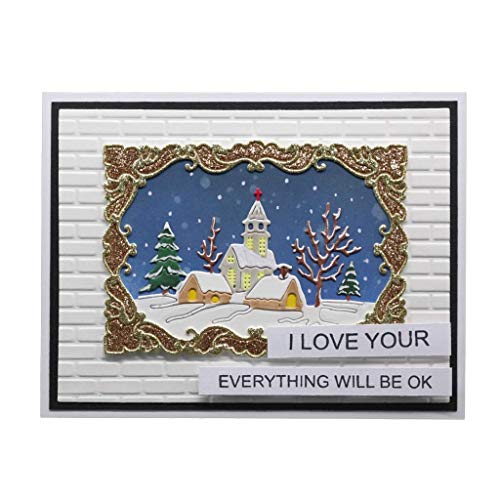 Newdvmmss Pochoir de découpe en métal pour Scrapbooking, Album de Scrapbooking, Fabrication de Cartes, Loisirs créatifs Cover